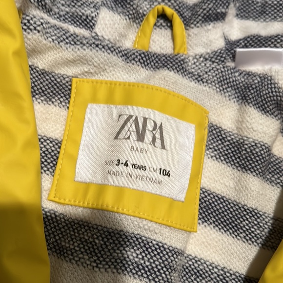 Zara Mustard Yellow Rain Jacket - Picture 2 of 6